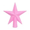 YYCRAFT 6 Inch Glitter Star Tree Topper Christmas Decoration-Iridescent Pink