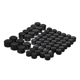 Motorcycle Bolt Covers Head Bolt Toppers Caps Black Kit for Harley 2017-2023 Touring Road King Street Glide Road Glide 2018-2023 Softail (All Black)
