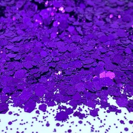 Amethyst Purple Chunky Glitter Mix, Nail Glitter, Resin for tumblers Nail Art Crafts and is Solvent Resistant (1oz)