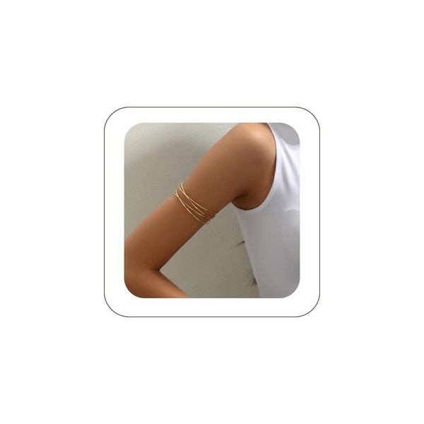 Hanfluenve Gold Cuff Bracelet for Women Multi-layer Open Bracelet Hollow