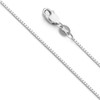 14k REAL White Gold Solid 0.9mm Box Link Chain Necklace