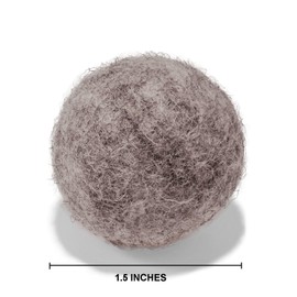 Earthtone Solutions Wool Cat Toys - Felt Cat Toy Balls for Small Pet Fetch and Play - Eco Friendly Quiet Wool Ball Cat Toy for Cats and Kittens - Choose Your Colors (Gray)