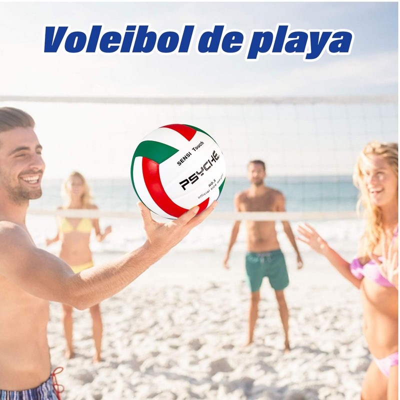 EWIEIAA balón de Voleibol， Pelota Voleibol Suave Interior y Exterior，Material