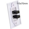 Rosebe HDMI AV Wall Plate Wall Outlet 70*115mm 2 Ports