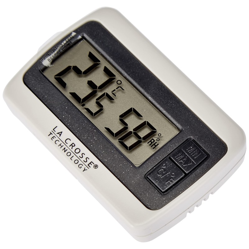 La Crosse Technology WS7005 White Mini Thermometer Hygrometer Meter Hair