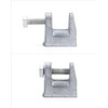 QWORK Beam Clamp, 50 Pcs 3/8" Zinc Plated Iron Safety