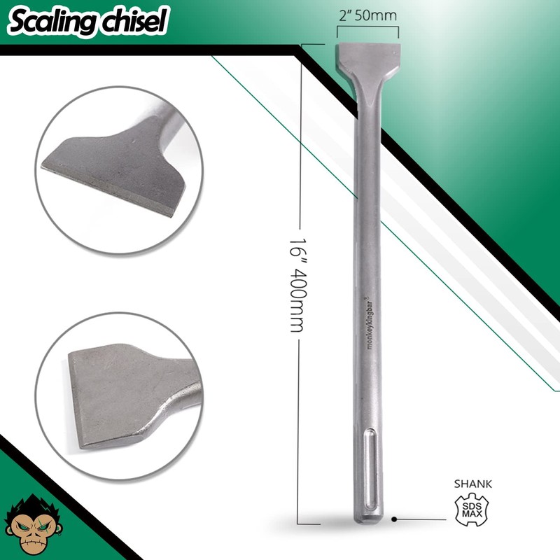Monkey King Bar SDS Max Bits 16" Chisel Set -