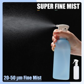 VEXPLO Spray Bottles Plastic Water Spray Bottle for Hair, Ultra Fine Mist Empty Mister Spray Bottles for Hair, Cleaning, Plants, Pets, Barbers, Salons, Essential Oil Scents, 2 Pack 10 oz (300ML)