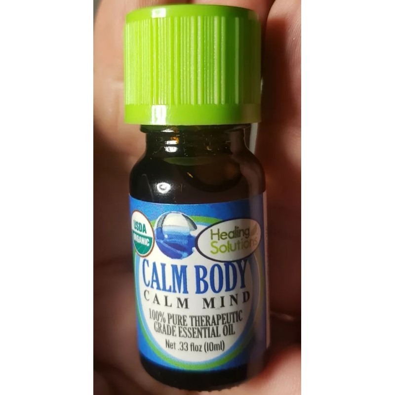Healing Solutions CALM BODY CALM MIND 100% Pure Therapeutic Essential