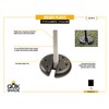 Quik Shade Set of 4 Heavy Duty Weight Plates for