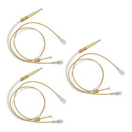 RURBRIN 13.7" Propane Gas Outdoor Patio Heater Replacement Thermocoupler with M8 Nut and 350mm Length with 4.8mm Flat Terminal (3/Pack)