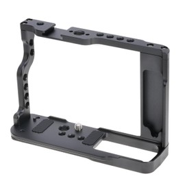 FOTGA Camera Cage for Panasonic Lumix S9 Camera, Aluminium Alloy Video Vlogging Camera Cage Rig, Integrated Cold Shoe 1/4 Inch 3/8 Inch Thread Quick Release Plate Compatible with Arca Swiss Tripod