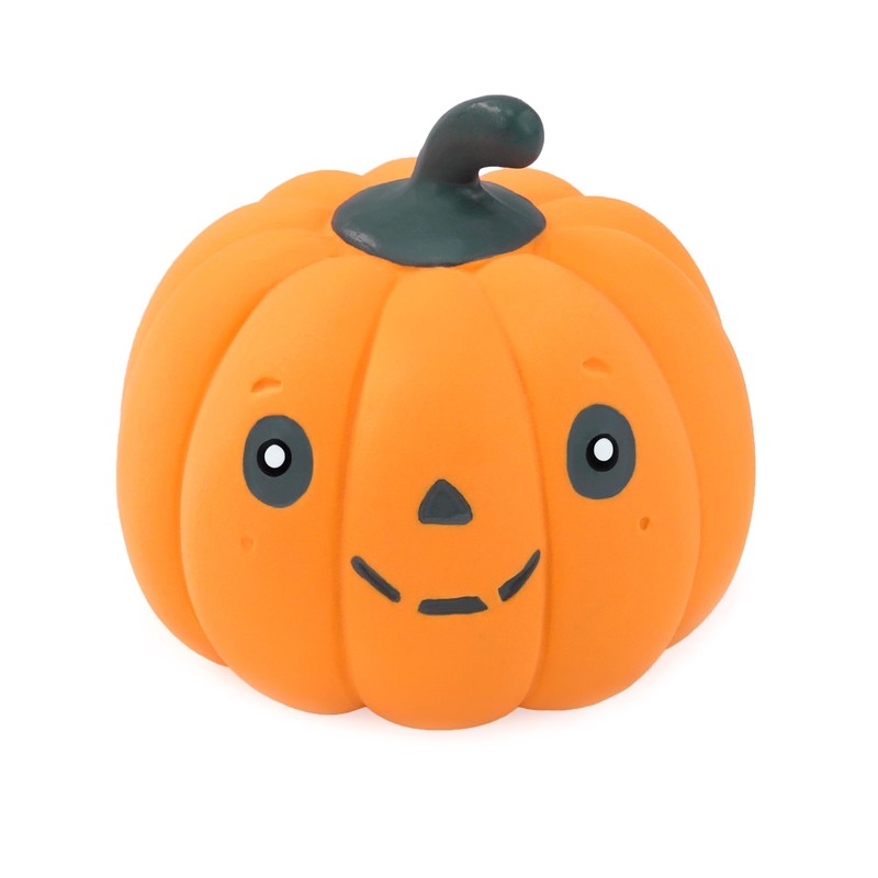 CHIWAVA 3PCS 2.4" Funny Pumpkin Latex Dog Toy Set Interactive