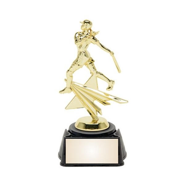 Softball Star Figure Trophy with 3 Lines of Custom Text