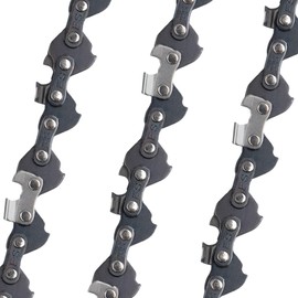 E & S 3 Pack 14 Inch Chainsaw Chain 3/8" LP Pitch .043" Gauge 52 Drive Links Semi-Chisel Chain Saw Chains for Husqvarna, Poulan, Craftsman, Greenworks and More Chainsaw Brands