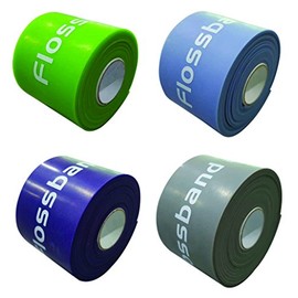 Floss Band Level 1-4, 2 m x 5 cm, Set of 4