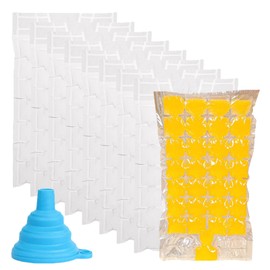 Leak Proof Ice Bag | Ice Trays,Self-Sealing Freezing Cold Pack with Funnel Cooler for Summer Party Home Kitchen Freezer Food Drink Wine