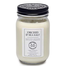 Orchid and Sea Salt Scented Soy Candle | Hand Poured in the USA | 12 oz.