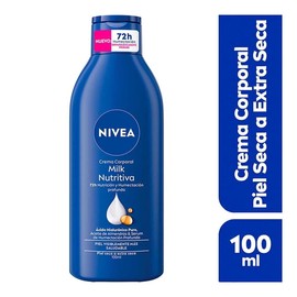 Crema corporal NIVEA milk nutritiva 5 en 1 piel extra seca 100 ml
