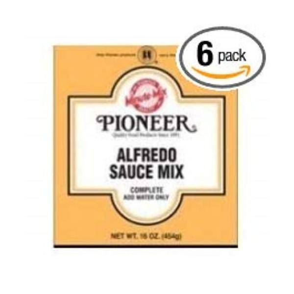 Pioneer Alfredo Sauce Mix, 16 Ounce -- 6 per case.