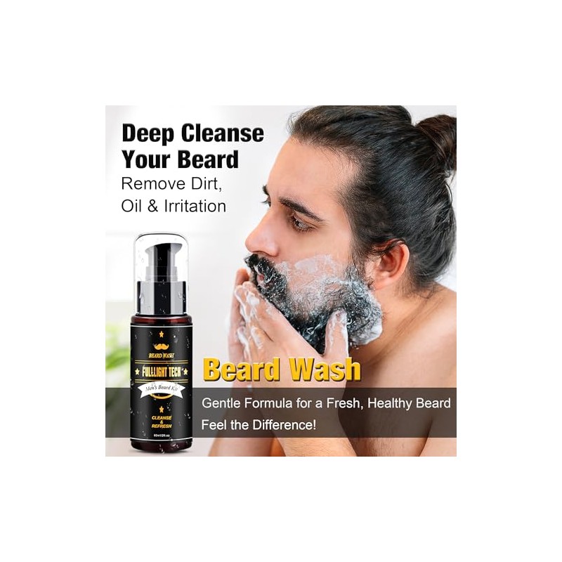 FullLight Tech Kit para Barba 60ml y 3x20ml Aceite -