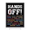 Hands Off Protest Yard Sign Social Security And Medicare Protest