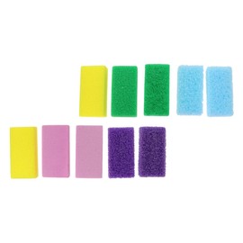 Healvian 15pcs Assorted Color Pu Pedicure Stones Callus Remover for Foot Care Exfoliating Scraping Plate for Dead Skin and Hard Cracked Heels Natural and Safe Foot Care Tools