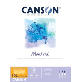 Canson Montval 300 GSM Cold Pressed Pad, Size A4