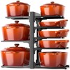 MUDEELA 8-Tier Pots and Pans Organizer under Cabinet, Adjustable Heavy