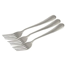 Chef Craft Heavy Duty Dinner Fork Set, 7.5 inches in Length 3 Piece Set, Stainless Steel