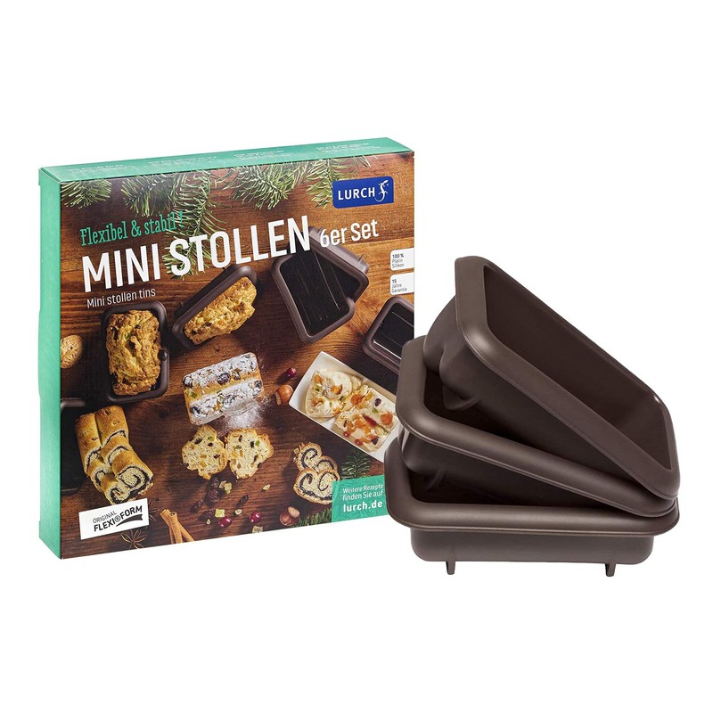 Lurch 85077 FlexiForm Mini Stollen 6er Set / Backförmchen für