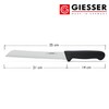 Giesser seit 1776 - Made in Germany - Brotmesser schwarz,