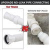 YYinno Flexible Bathtub Drain Pipe, Upgraded No-leak Low Profile 1