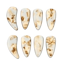 Mikinona 8pcs Board Guzheng Kids Professional Beginners S Hand Covers Zithers Zither Nail Playing Guqin Musical for Practical Erhu Picks Instrument Plectrum Beginner