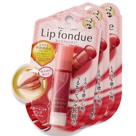 Mentholatum Lip Fondue Scarlet Pink (Color) x 3 Piece Set