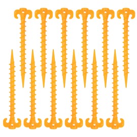 AYAMAYA 8/12/16 PCS Spiral Tent Stakes, 8 Inch Screw in Sand Stakes, Easy Installation Camping Ground Stakes, Tent Spikes with Storage Bag for Beach Garden Yard Canopy Tarp Rainfly Tent Accessories