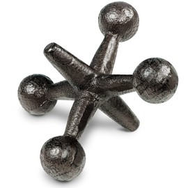 Decorative Jacks 3.25x4.5 - Metal Jacks - Shelf Decor Accents - Industrial Decor - Modern Decorative Objects - Decorative Door Stop - Cast Iron Decor