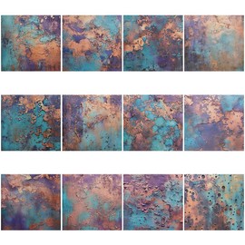 GORGECRAFT 24 Sheets Weathered Scrapbook Paper 6 x 6 Inch Vintage Decorative Craft Background Paper Pad for Scrapbooking Papercrafts Journals Planner Card Making Diary Album Decor Decoupage DIY Crafts