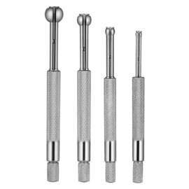 UKCOCO Inner Diameter Gauge Set - 4 Pcs Telescoping Hole Gauge for Precision Measuring, Adjustable 3-14mm Sturdy Nickel-Plated Design