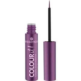 essence COLOUR it! metallic liquid liner, Eyeliner, Nr. 02, Violett, hochpigmentiert, metallisch, vegan, ohne Mikroplastikpartikel, Nanopartikel frei, ohne Parfüm, 1er Pack (3ml)