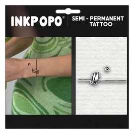 INKPOPO 3 Sheets Semi-Permanent Tattoos for Adults | 7-15 Days Longwear | Waterproof & Realistic Finish | Adult Art Temporary Tattoos | Cute Cat Series 064