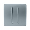 Trendi Switch 2 Gang 1 Way Artistic Modern Glossy 10