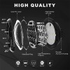 Unbranded Pair Newest 7inch Round LED Headlights Hi/Lo Beam for
