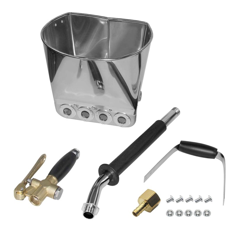 Stucco Cement Sprayer 4 Jets Plaster Mortar Pneumatic Hopper Spray