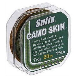Sufix Camo Skin Green 10lb 20 m Sinking Carp Leader