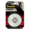Scotch Indoor Double-Sided Mounting White Tape, 1/2 in x 80
