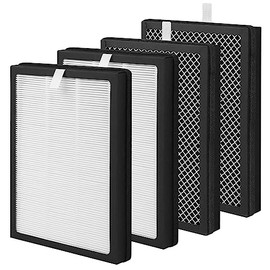 4-Pack CAP-500 Replacement Filter Compatible with Cuisinart CAP-500FPK Purifier, 3-in-1 Filtration