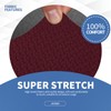 JIVINER 3 Pieces Couch Covers for 2 Cushion Couch Stretch
