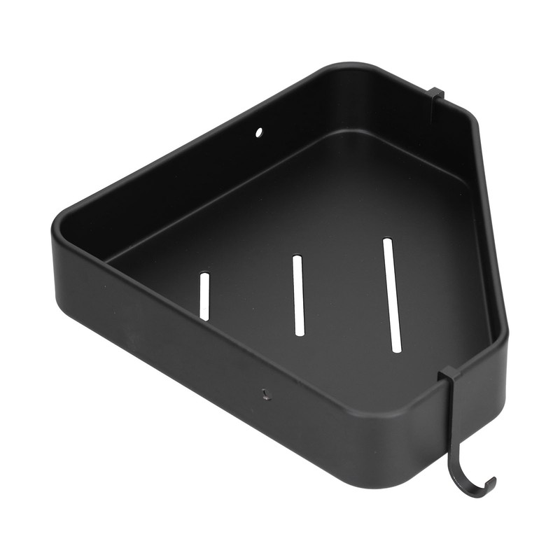 Black Corner Shower Caddy Aluminium Alloy for Bathroom Toilet Kitchen