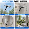 Window Washing Kit with Extension Pole(19–94.5"), Window Squeegee with Extension
